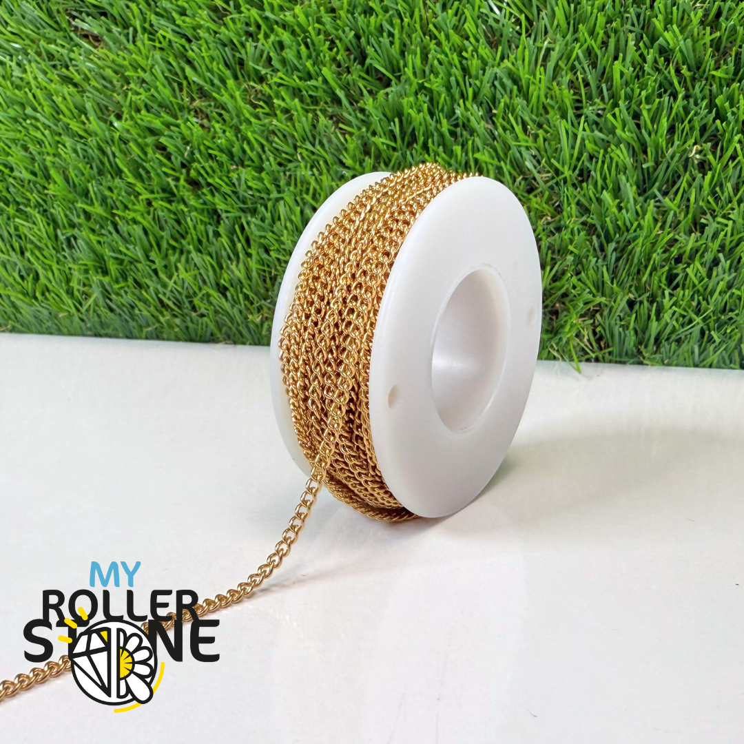 Chaine acier inoxydable or (10 mètres)