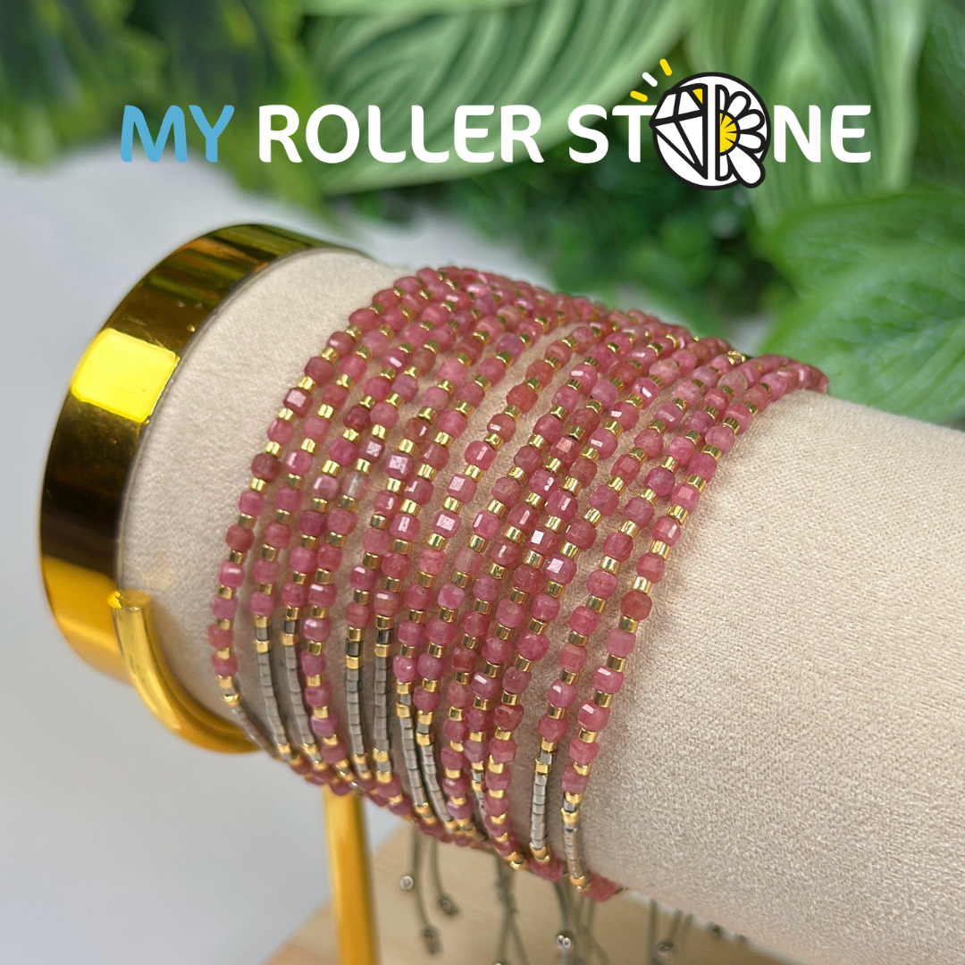 Bracelet Ajustable Rhodochrosite du Brésil