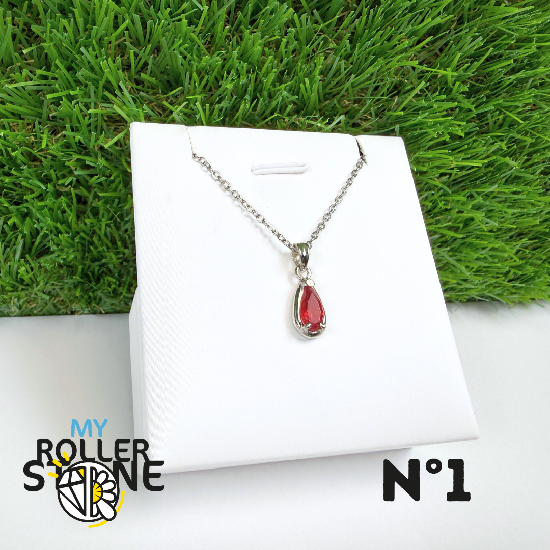 Pendentif Rhodonite Qualité Gemme et Argent 925 #1