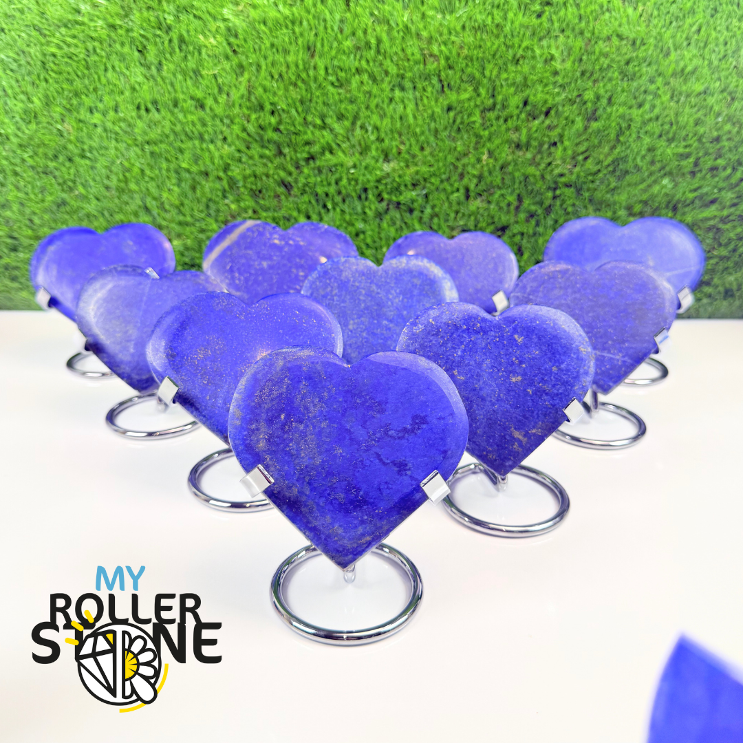 Coeur en Lapis Lazuli avec Support