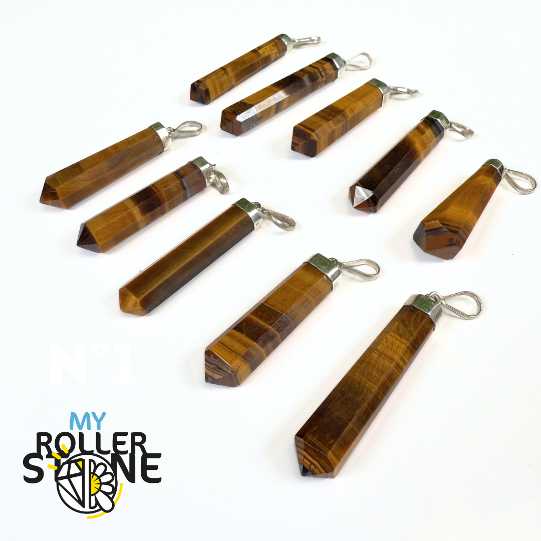 Pendentif Oeil de tigre et Argent