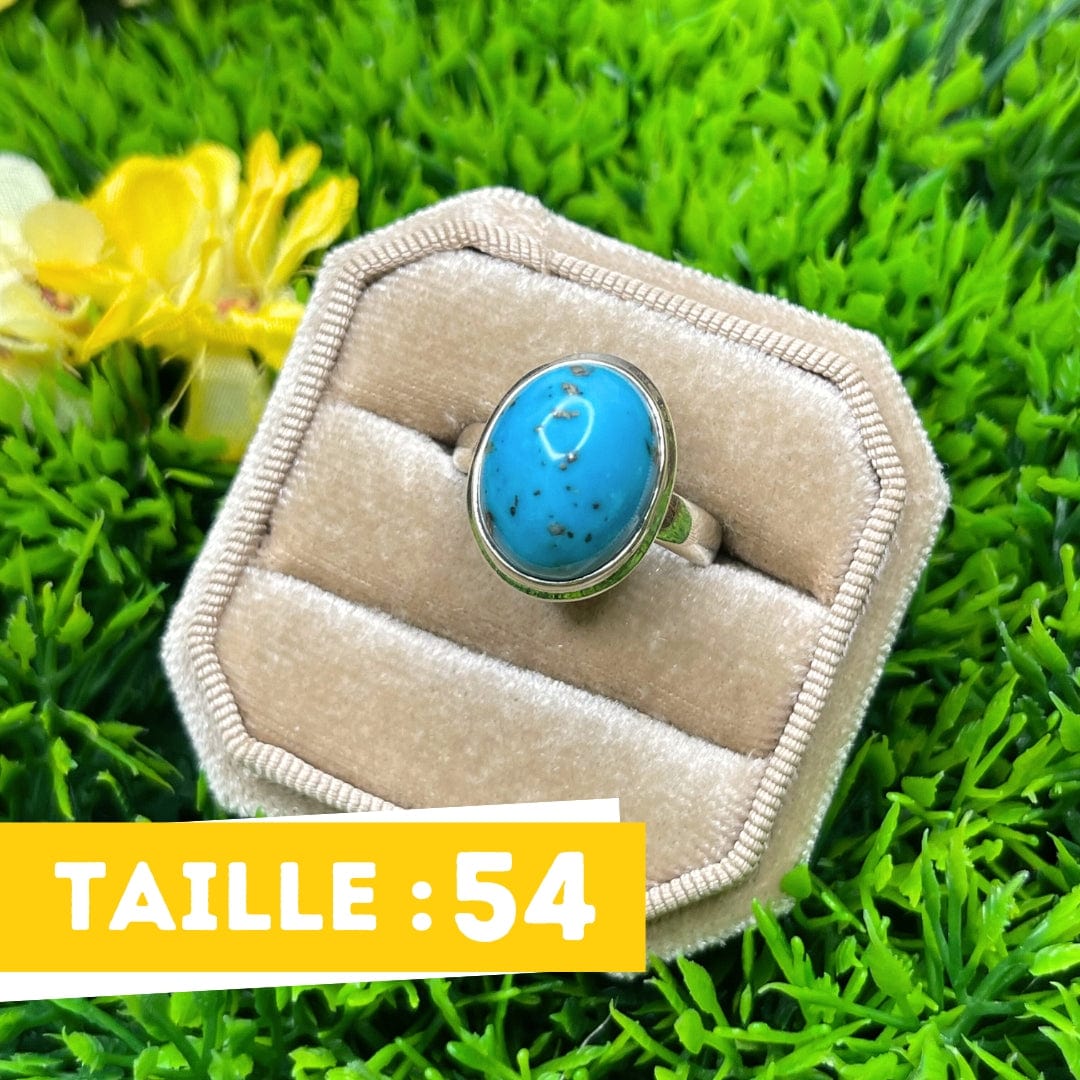 Bague Argent Turquoise Perse #38