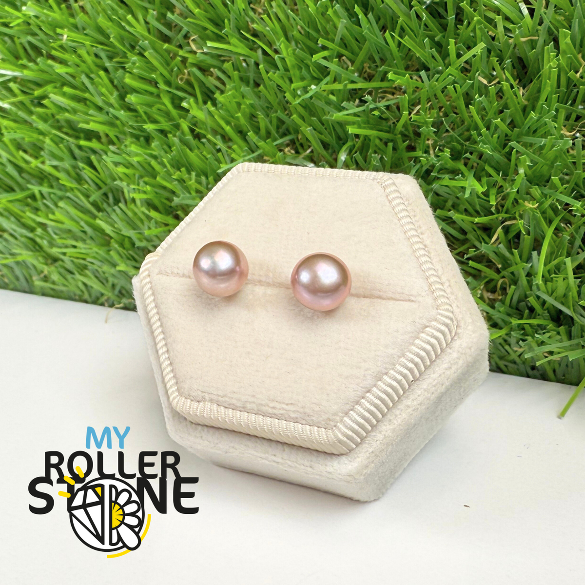 Boucles d’Oreilles Argent 925 Perles d’Eau Douce "violette"