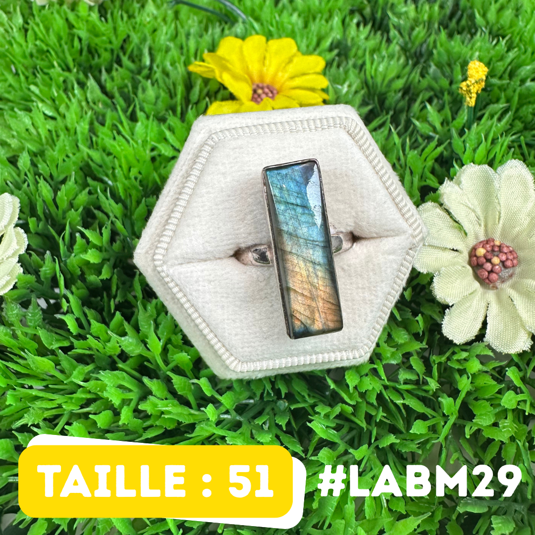 Bague Argent Labradorite Multi Fire #LABM29