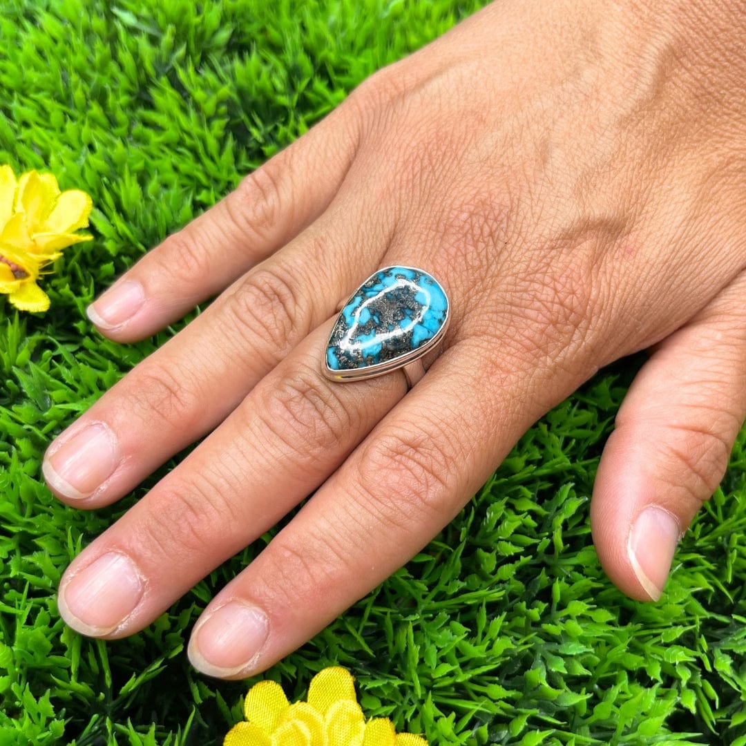 Bague Argent 925 Turquoise Perse #5