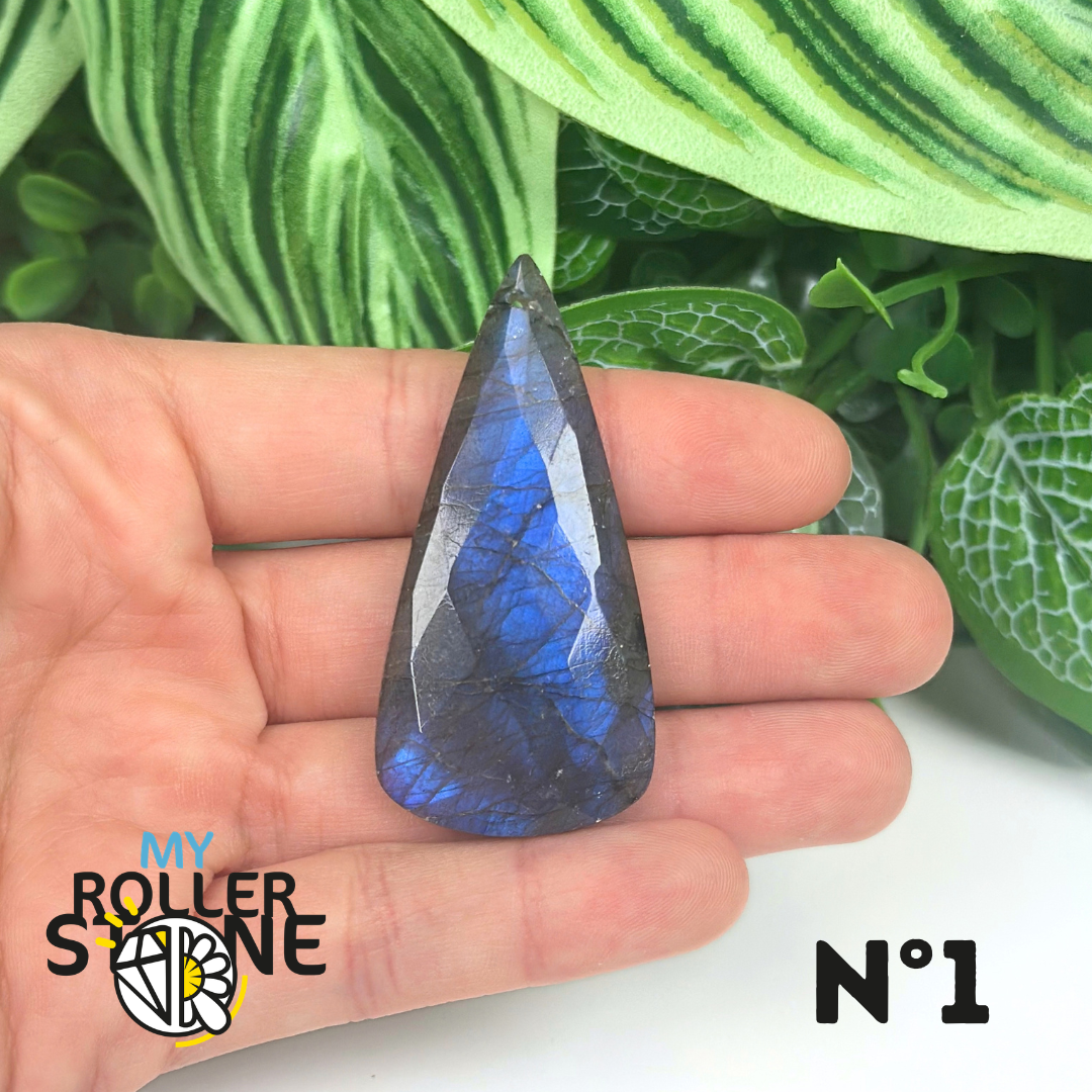Pendentifs Labradorite Blue Fire Facettée 5A