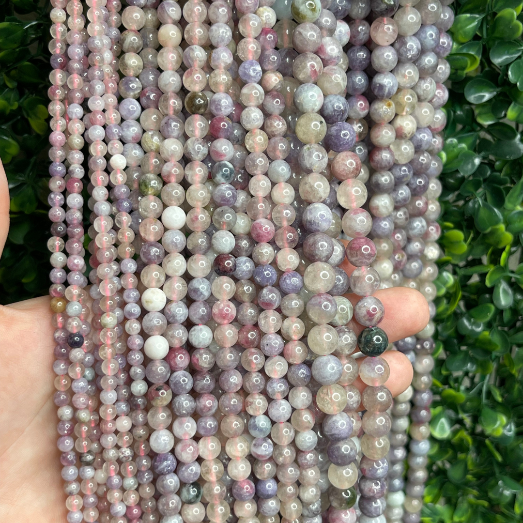 Perle tourmaline violette