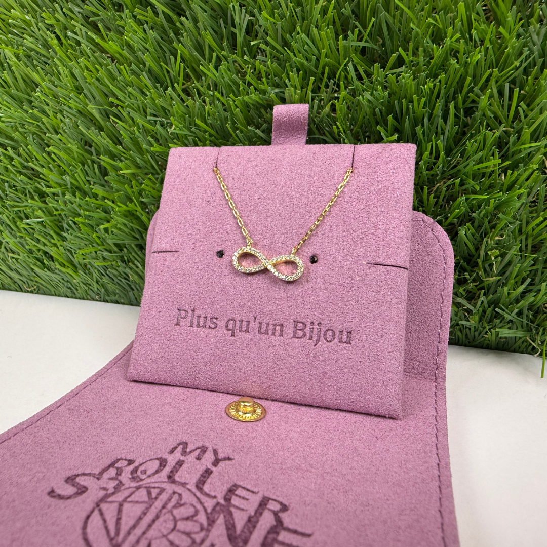Collier Infini en ARgent 925 et Zircon