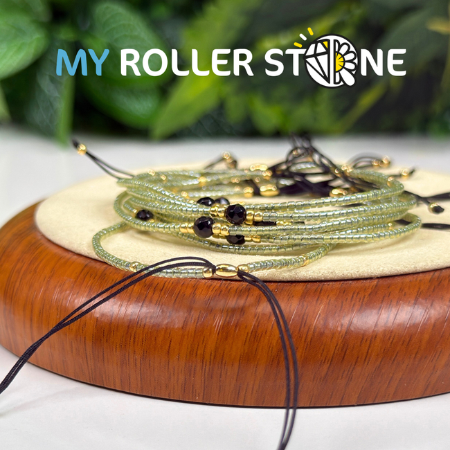 Bracelet Ajustable Obsidienne