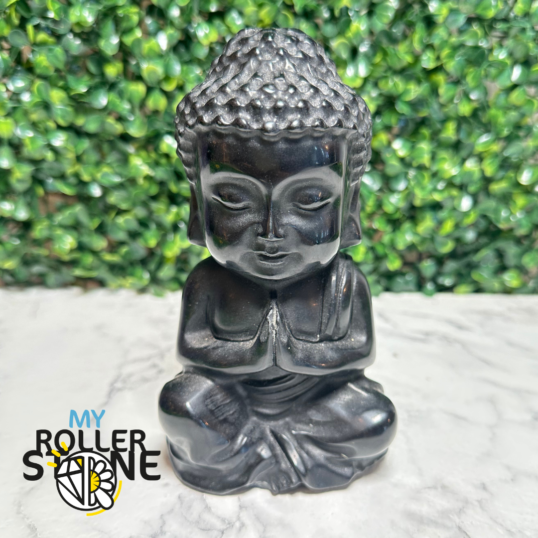 Bouddha Obsidienne noire