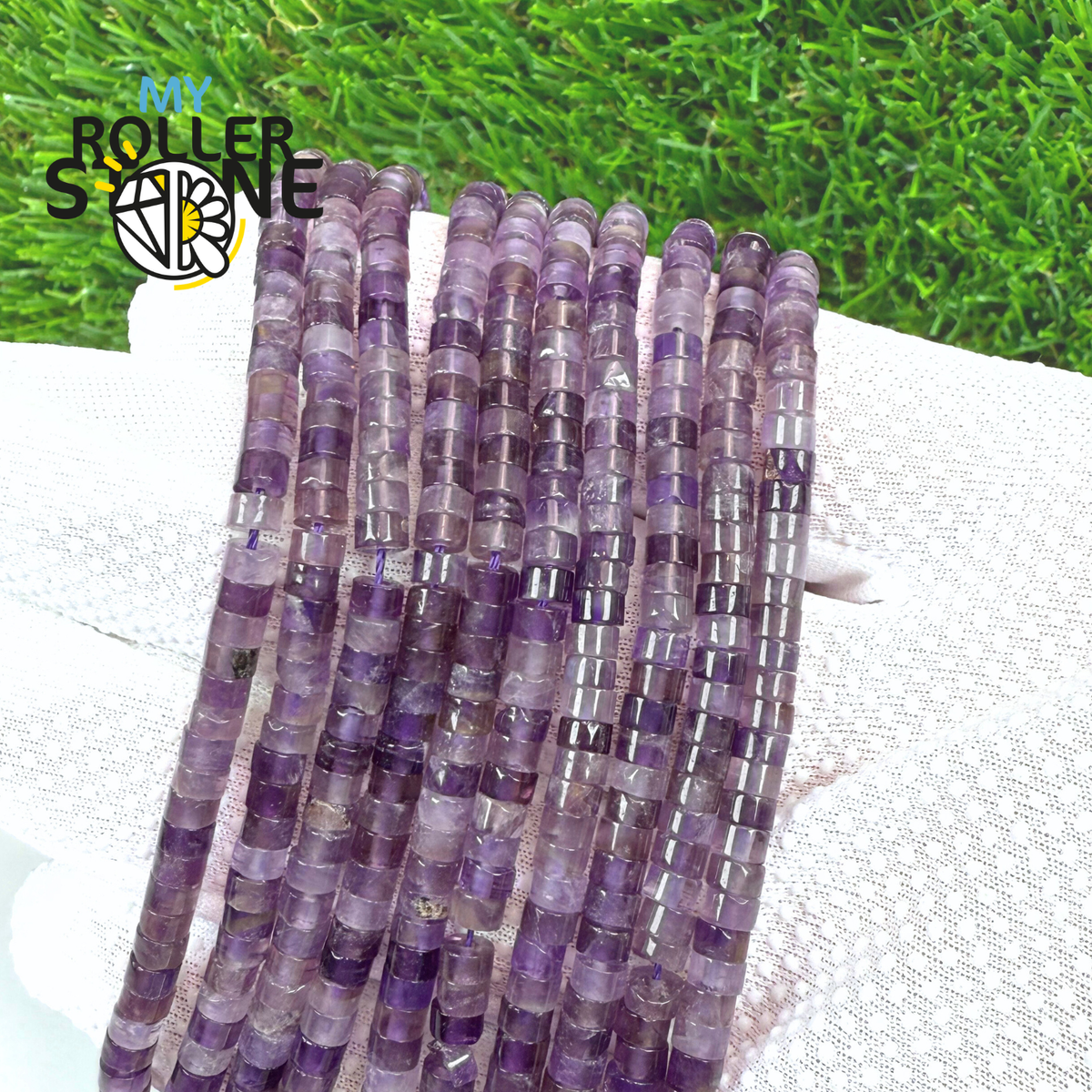 Perle Améthyste Heishi