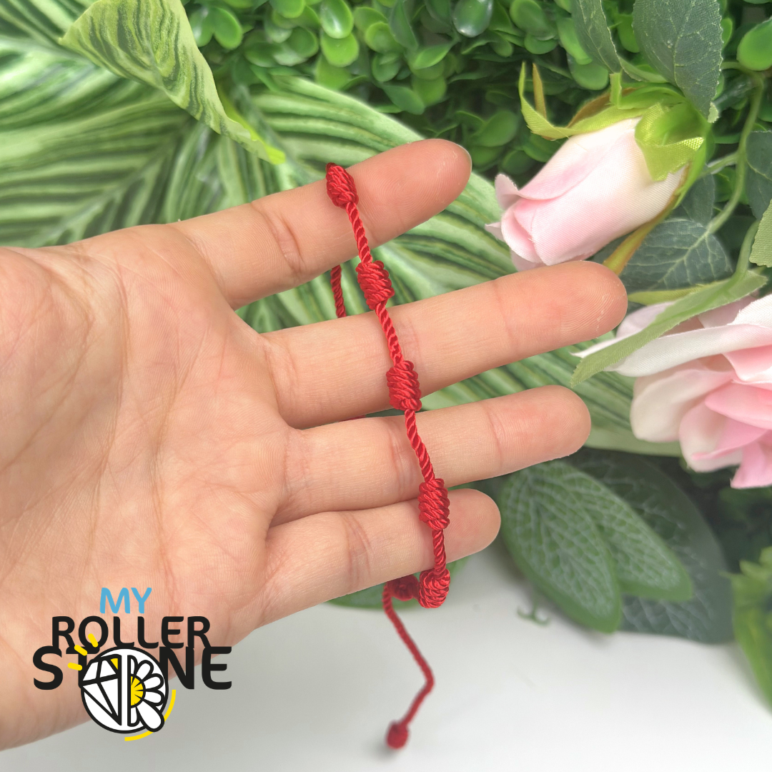 Bracelet Rouge 7 noeuds