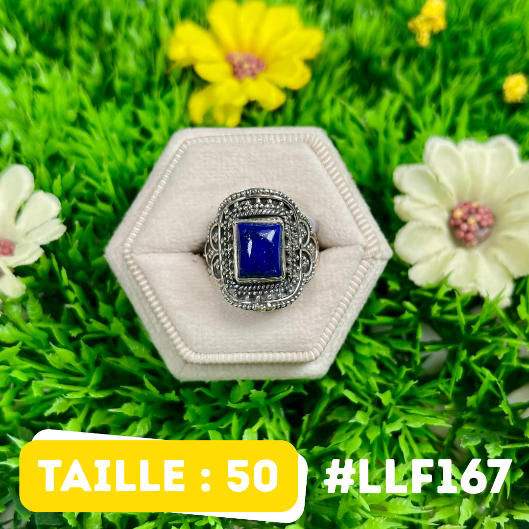 Bague Argent 925 Lapis Lazuli #LLF167