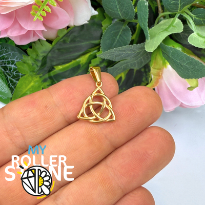 Pendentif nœud de la Trinité doré