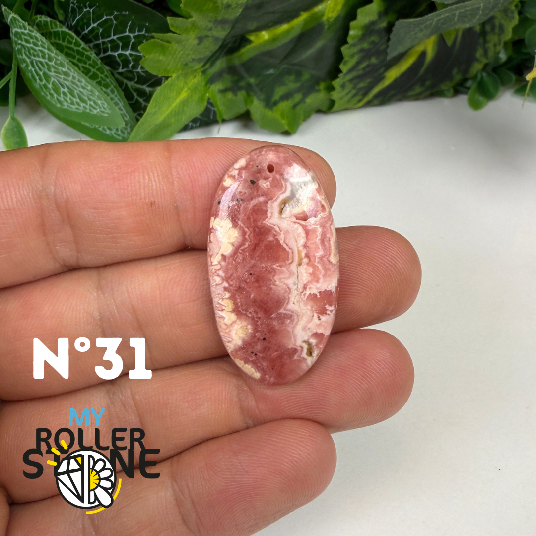 Pendentif Percé Rhodochrosite