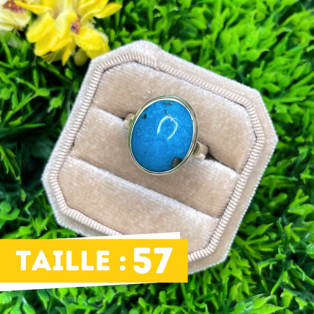 Bague Argent Turquoise Perse #27