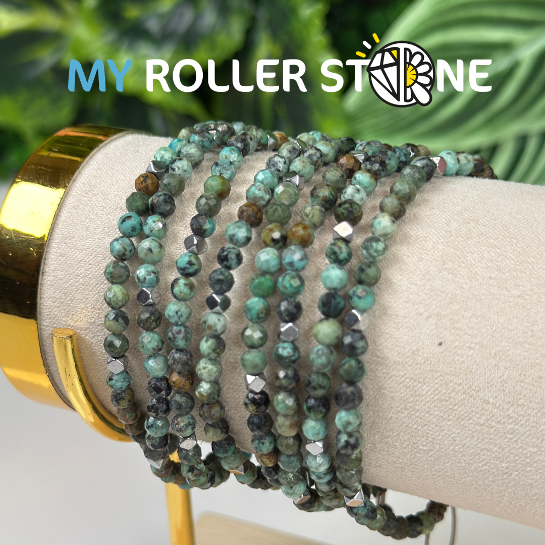 Bracelet Ajustable Turquoise Africaine