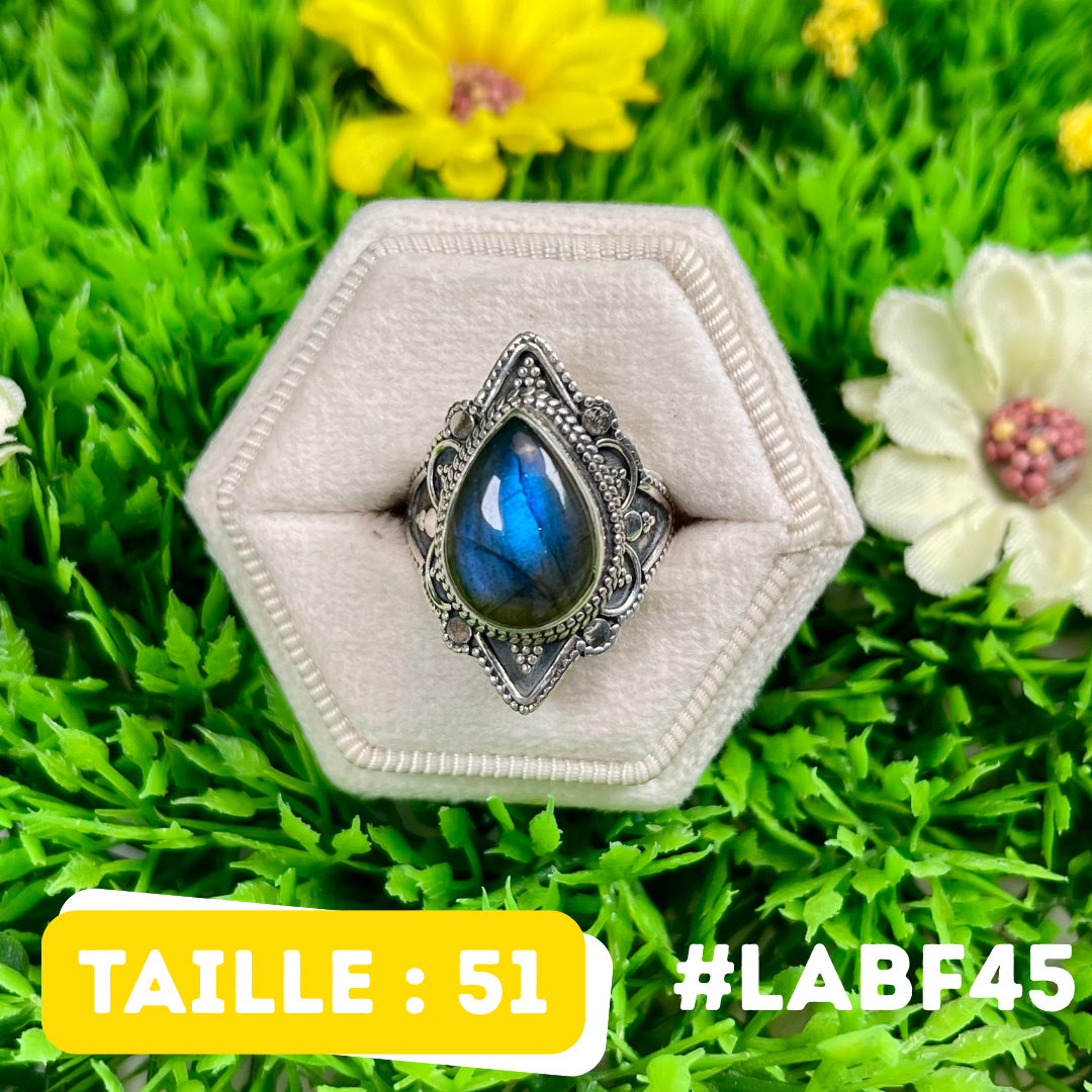 Bague Labradorite Bluefire #LABF45