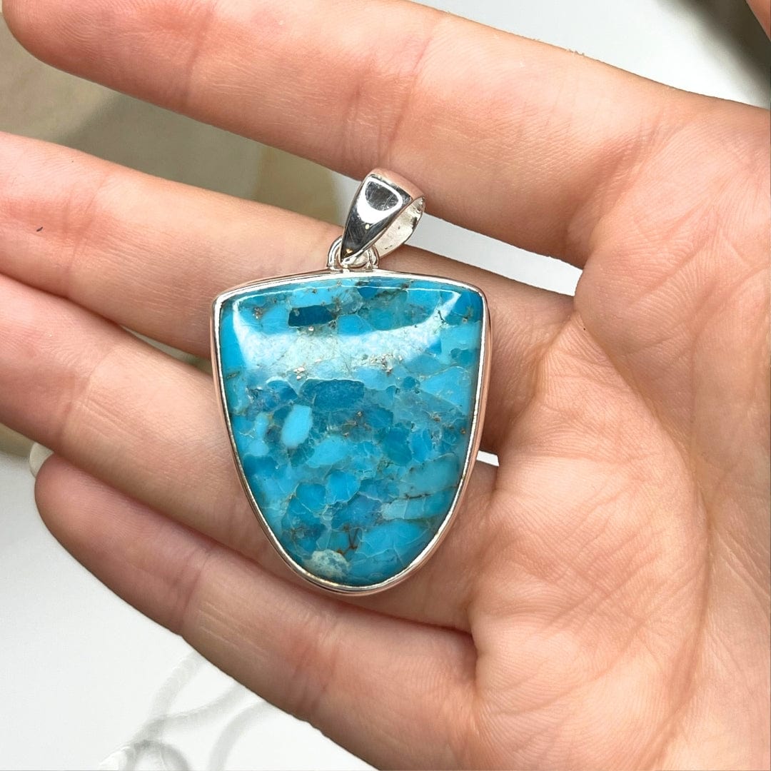 Pendentif Argent Turquoise Mohave #19