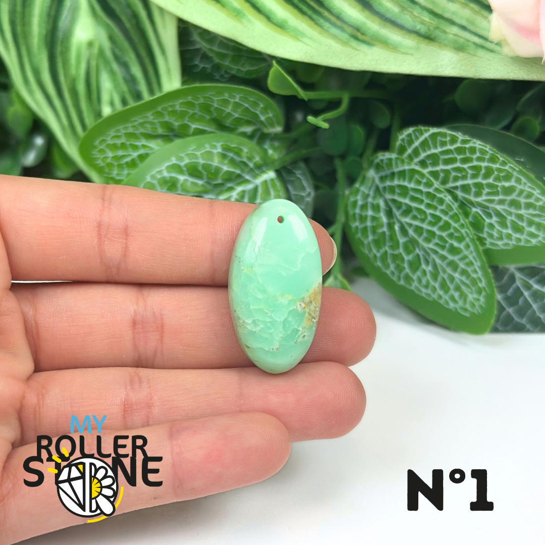 Pendentif Chrysoprase Percé