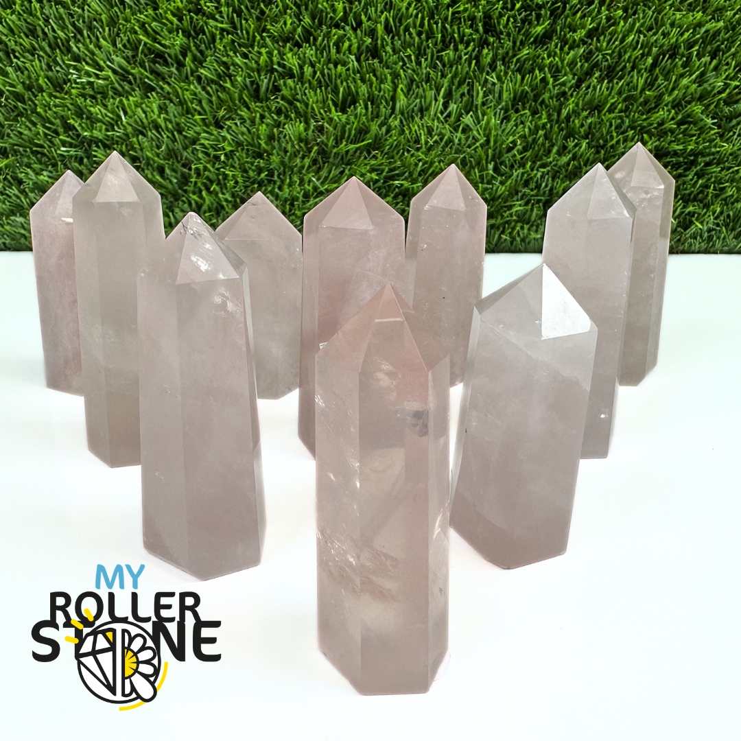 Pointes Pierre Quartz Rose