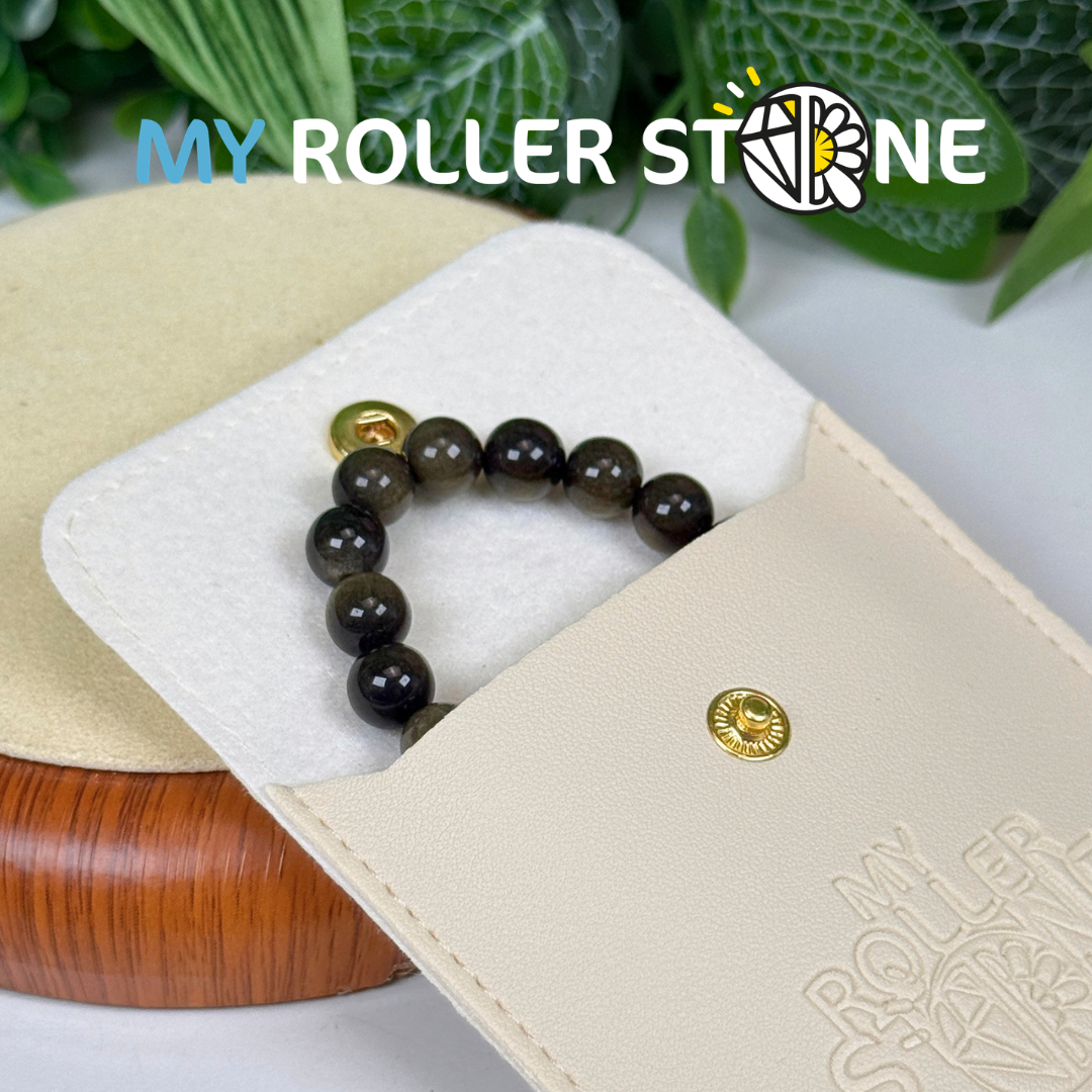 Bracelet en Obsidienne Dorée 5A