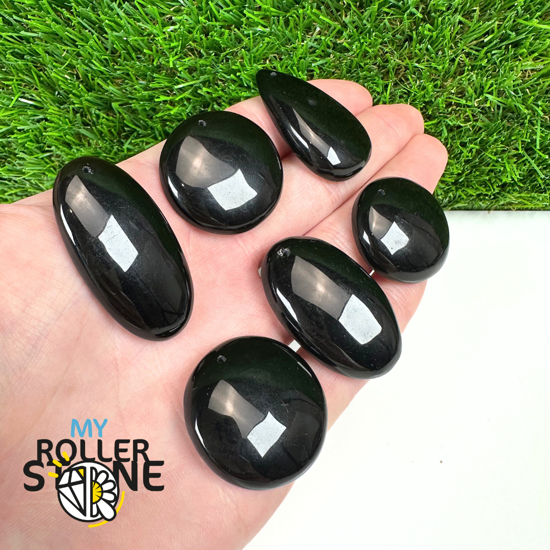 Pendentif Percé Tourmaline Noire