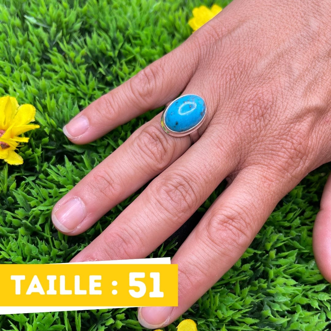 Bague Argent Turquoise Perse #1