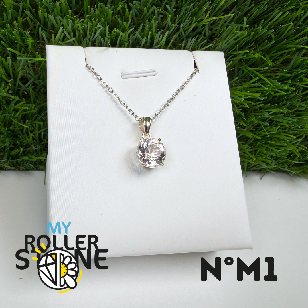 Pendentif Morganite Argent 925 #M1