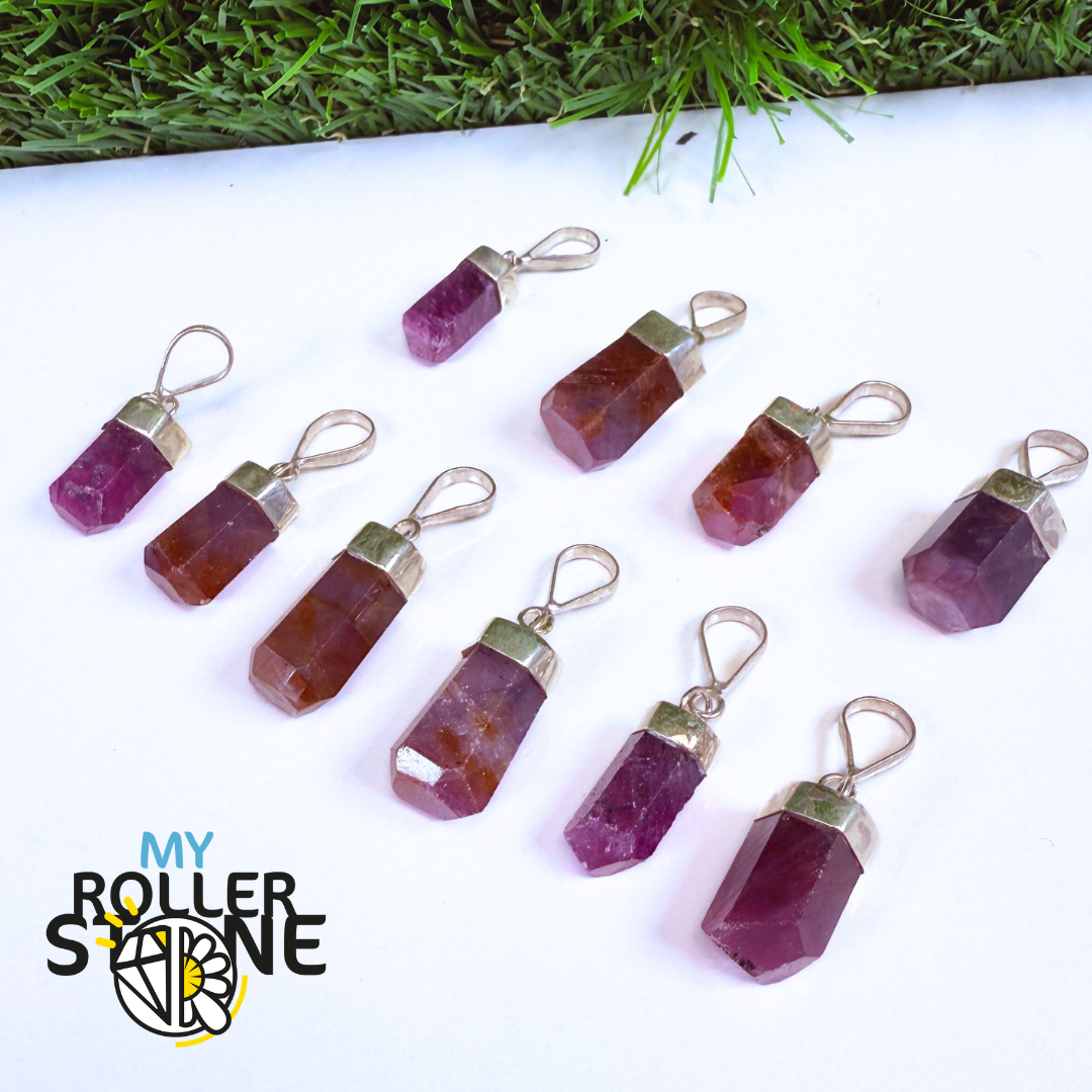 Pendentif Ruby et Argent