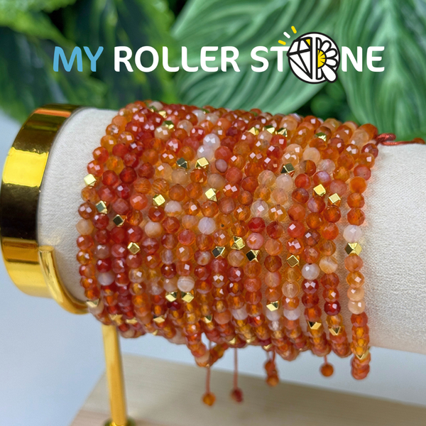 Bracelet ajustable en cornaline