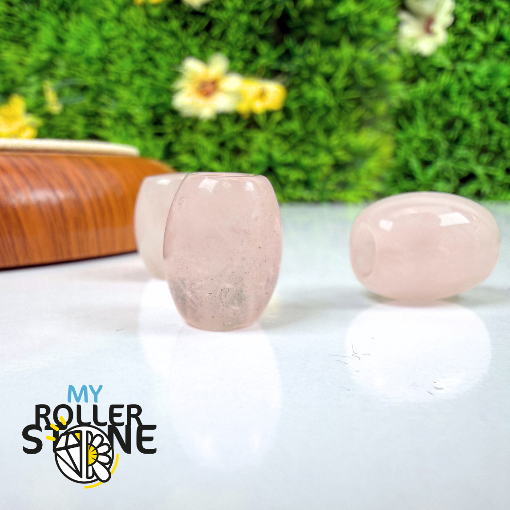 Perle Quartz Rose Baril Grand Trou