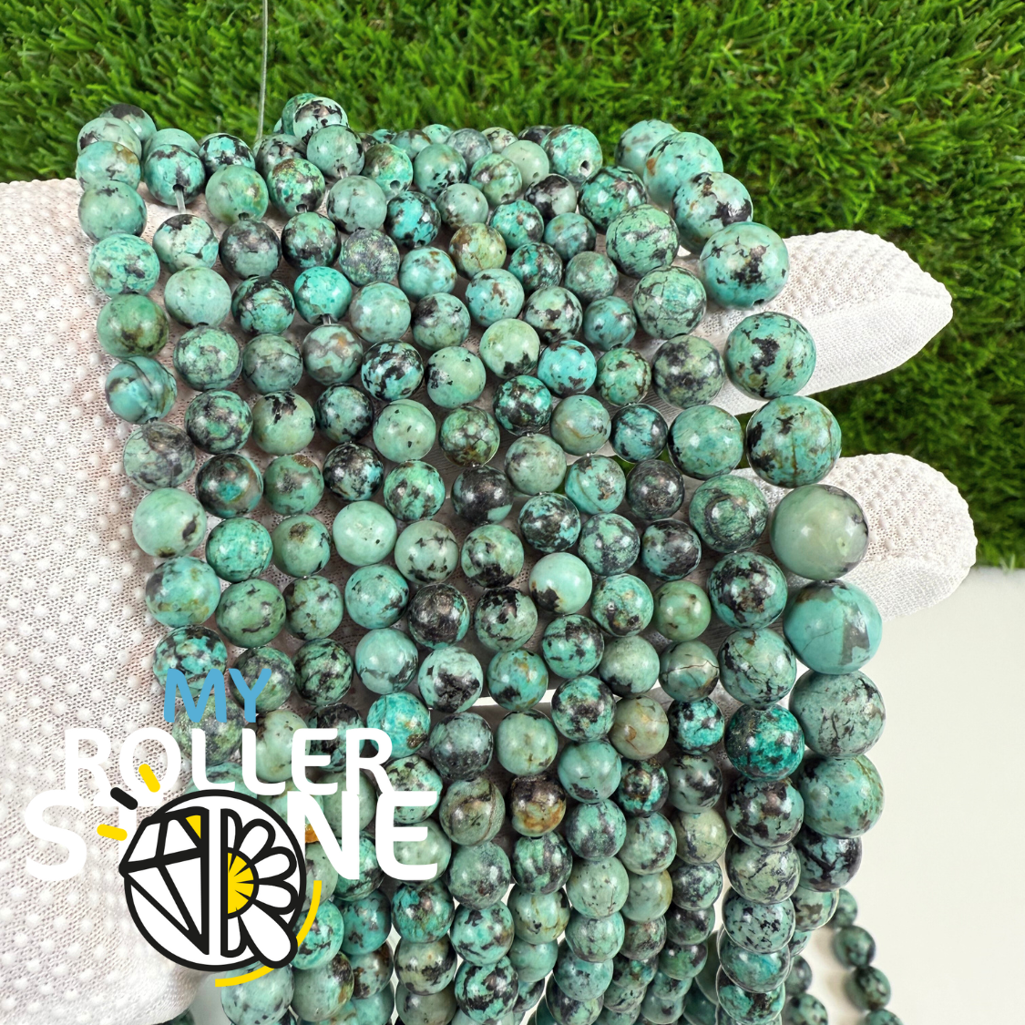 Perles Turquoise Africaine Bleue 5A