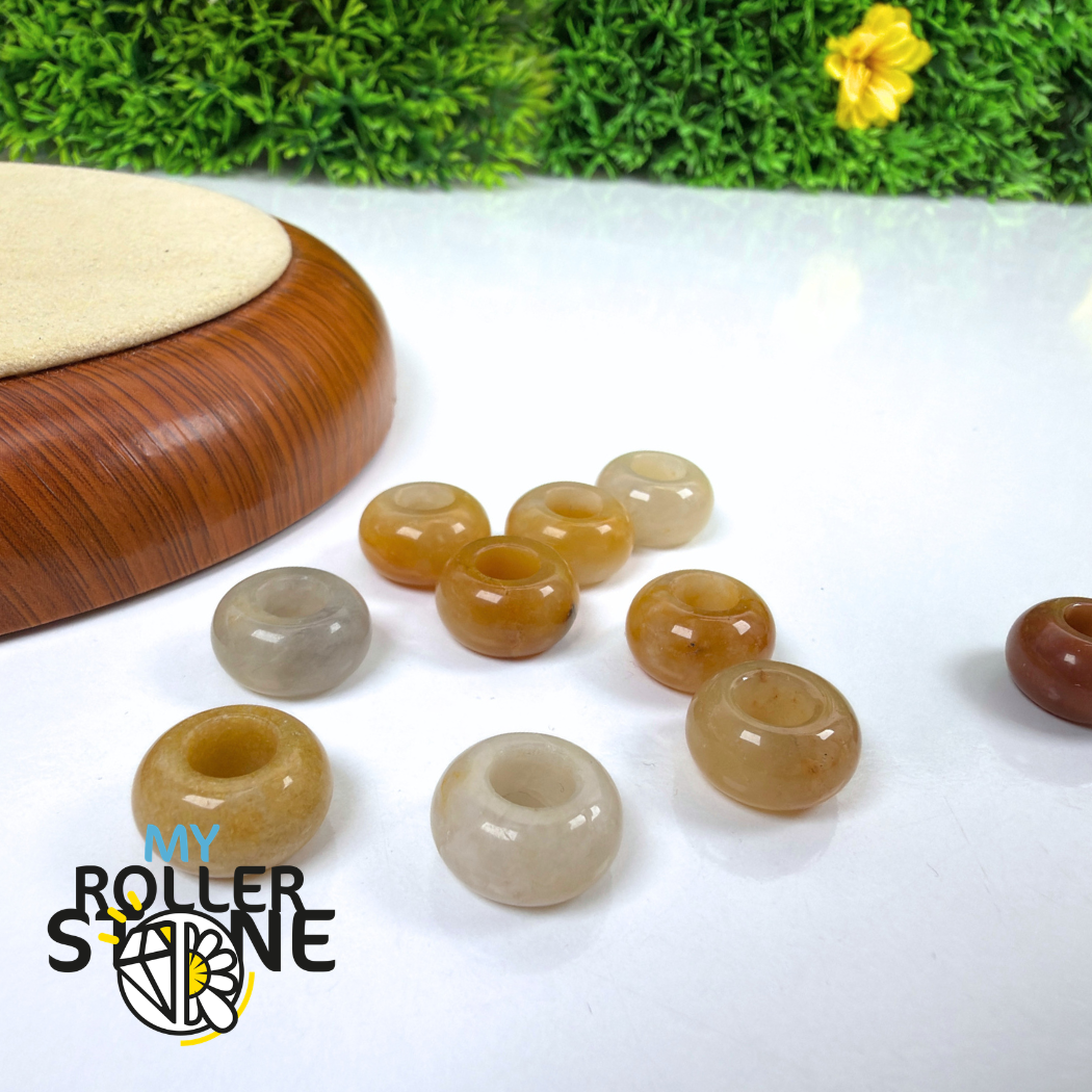 Perle Topaze Jaune Grand Trou