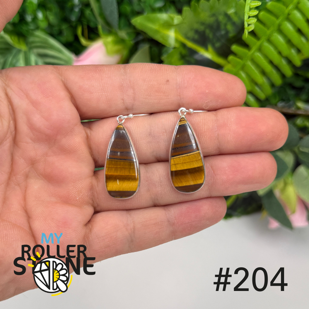Boucles d’oreilles argent 925 œil de fer #E204