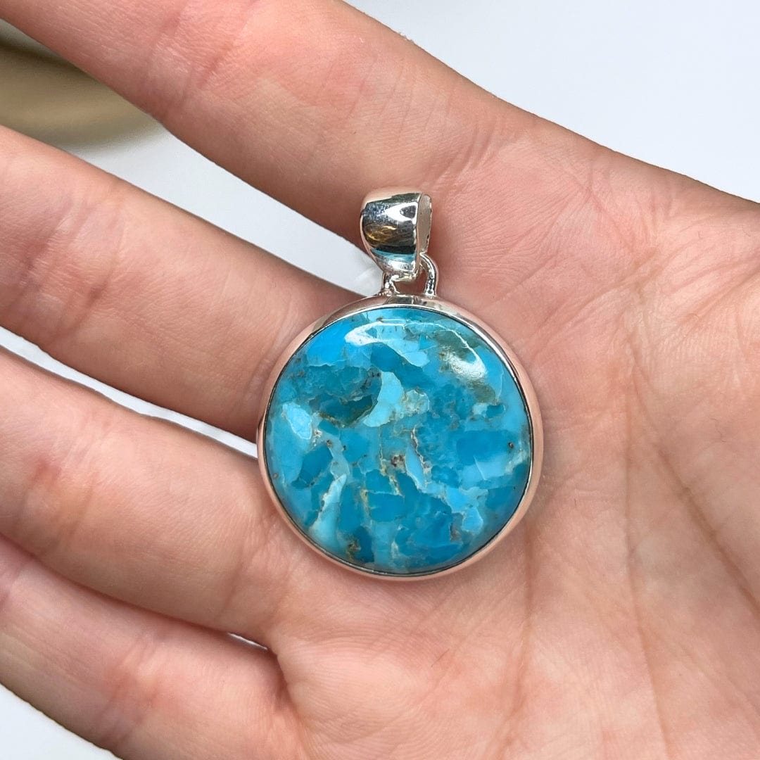 Pendentif Argent Turquoise Mohave #24