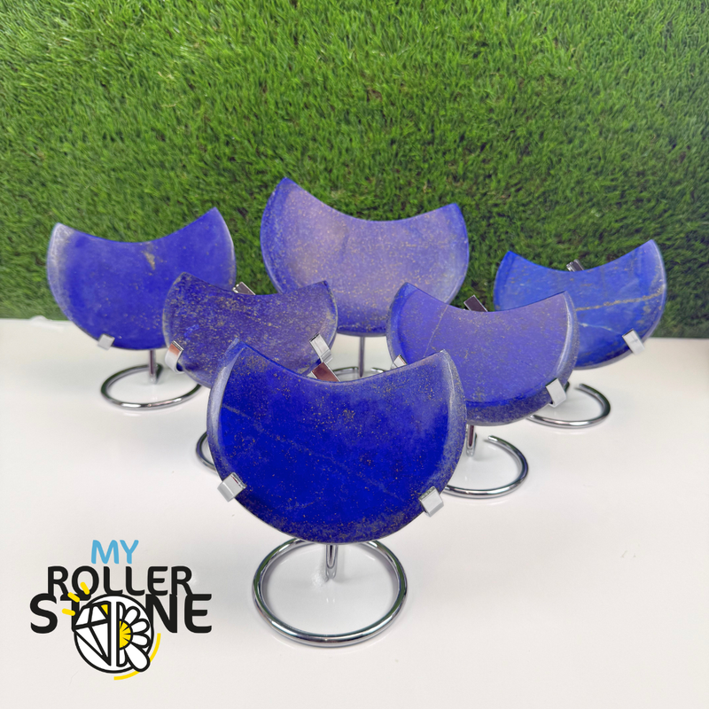 Lune en Lapis Lazuli avec Support
