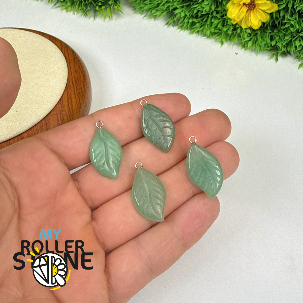 Pendentif Feuille Aventurine