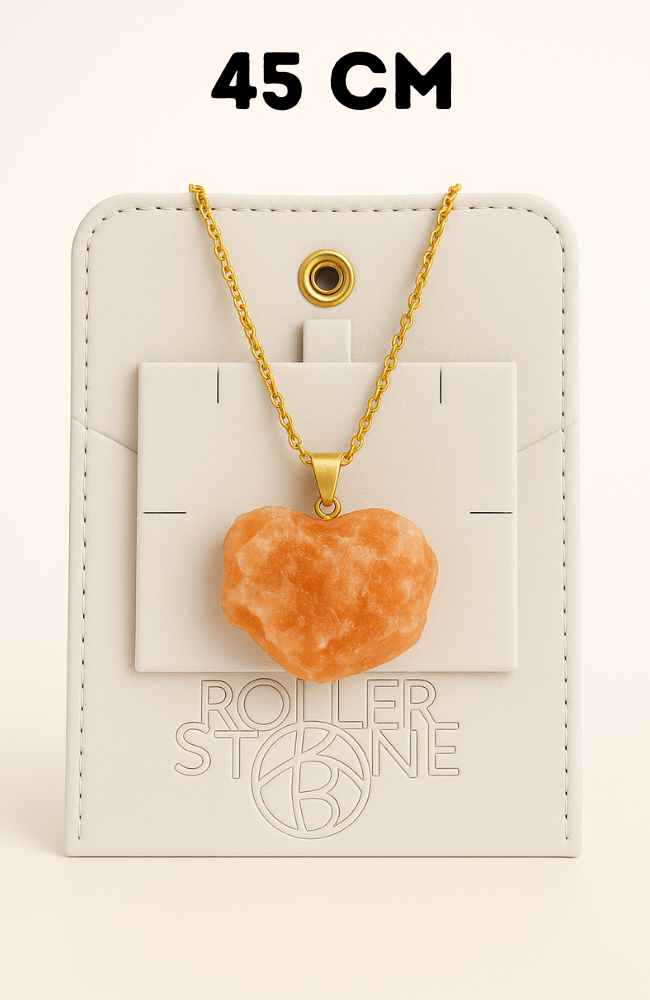 Box pendentif brut couleur or - 45 cm (Chaîne +Bélière+Boite)