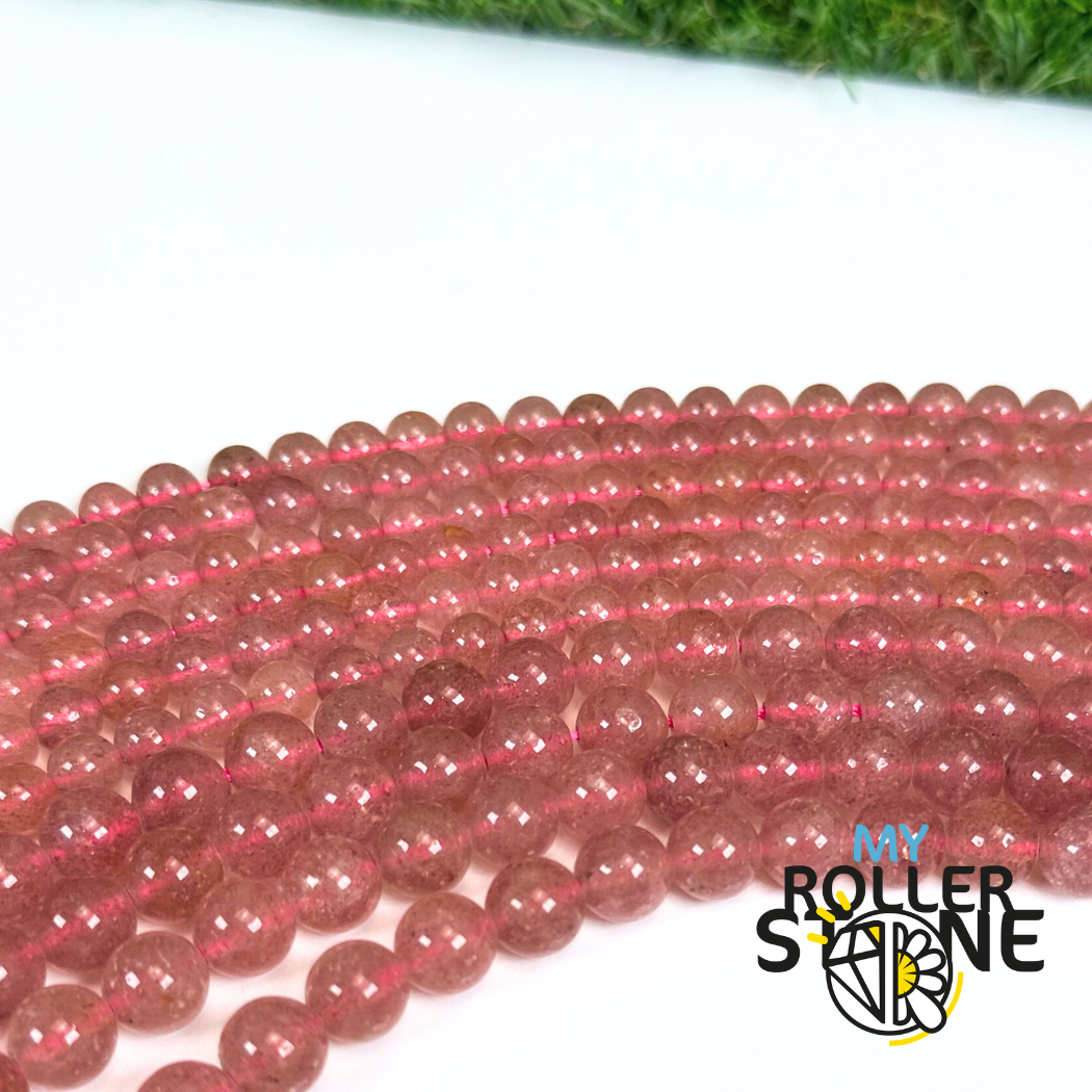 Perle Quartz Fraise Brésil 3A