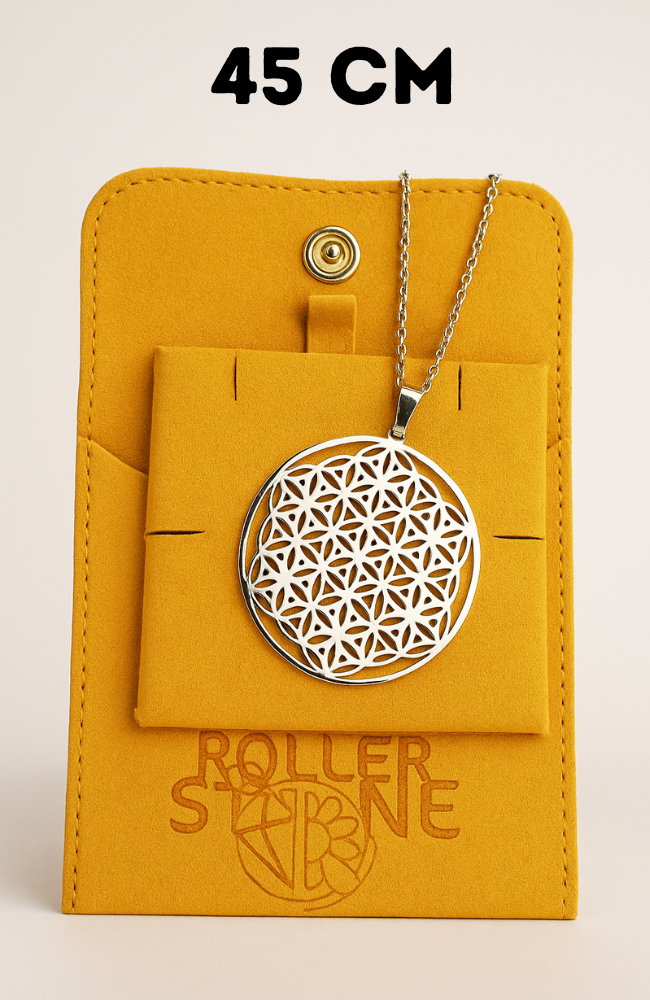 Box pendentif couleur argent - 45 cm (Chaîne +Bélière+Boite)