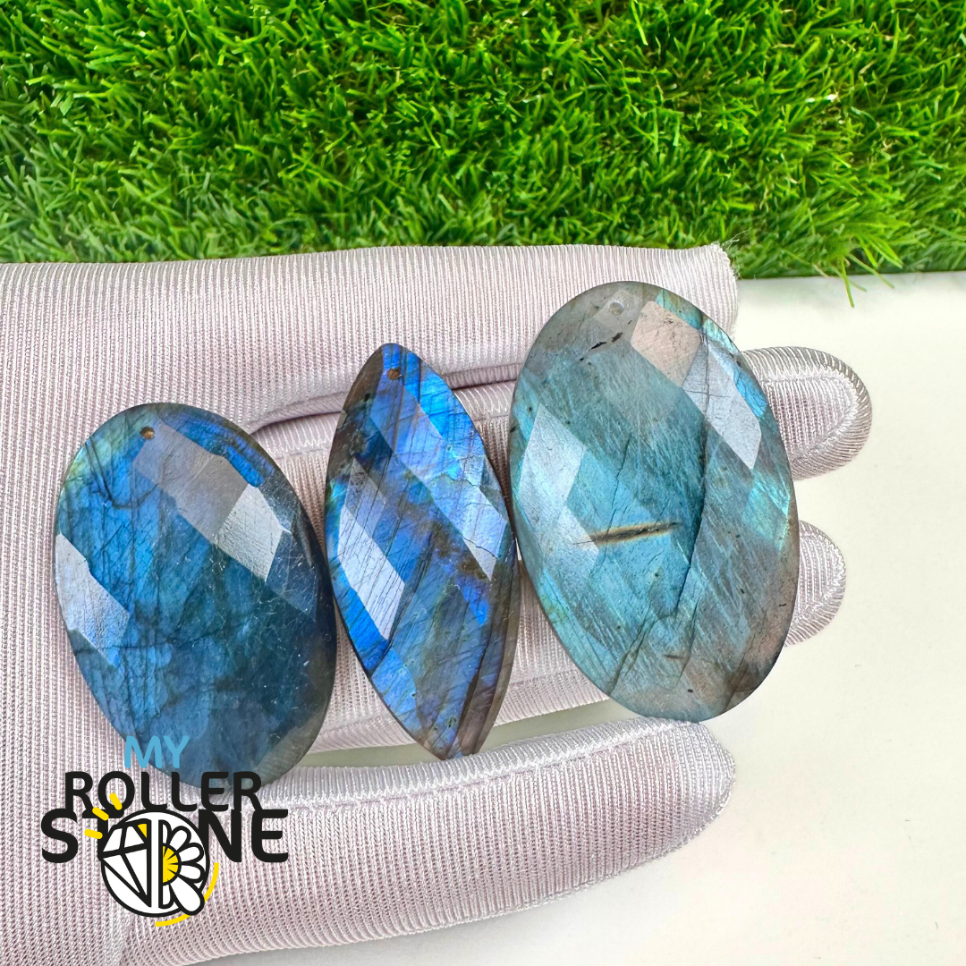 Pendentifs Labradorite blue fire Facettée 5A