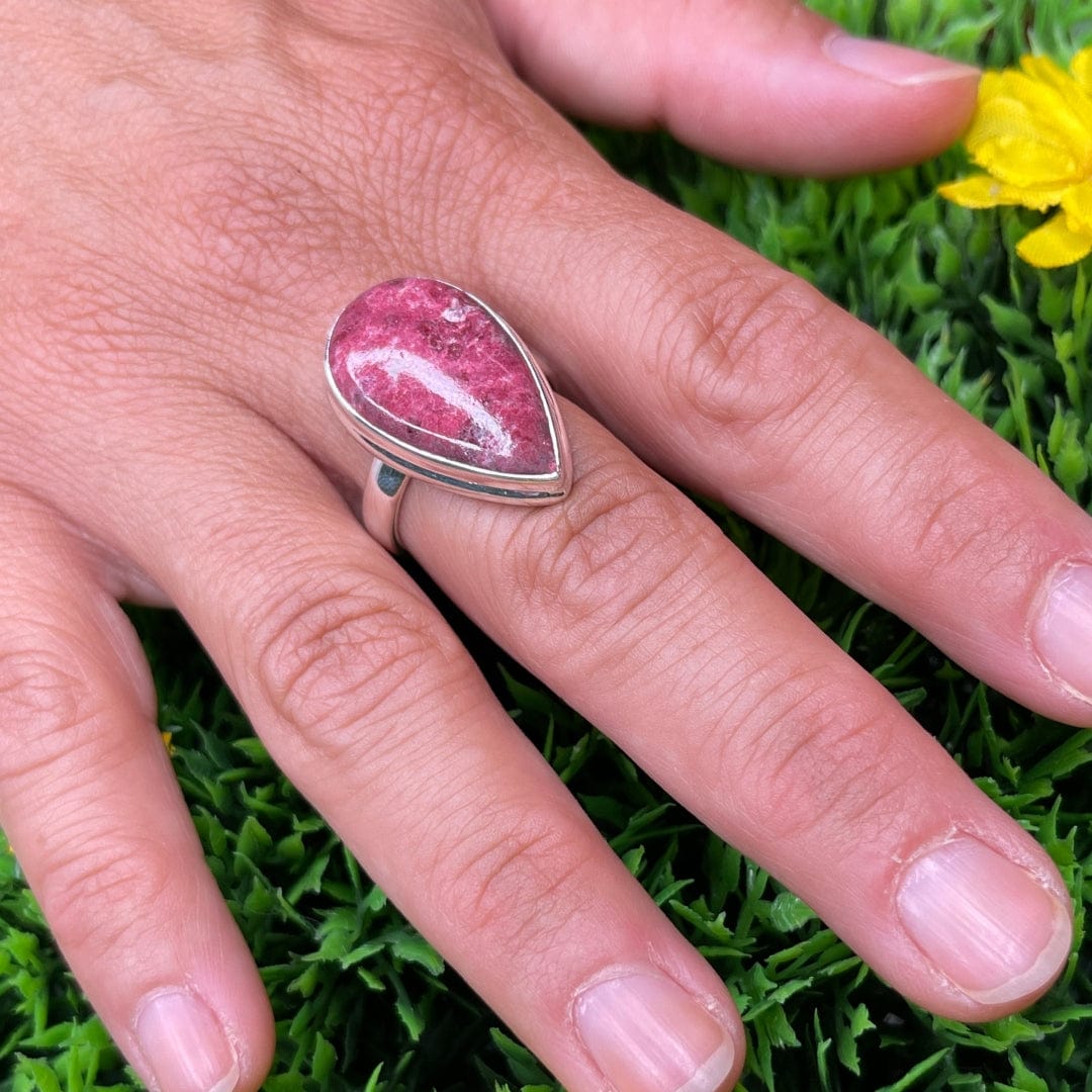 Bague Argent Sterling Thulite #9