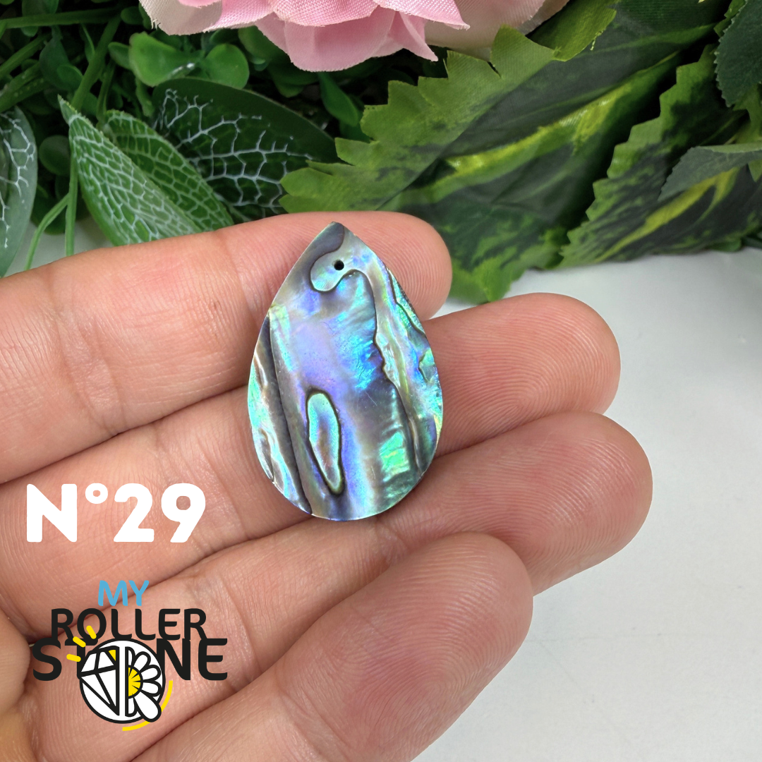 Pendentif en Abalone Forme Libre 5A