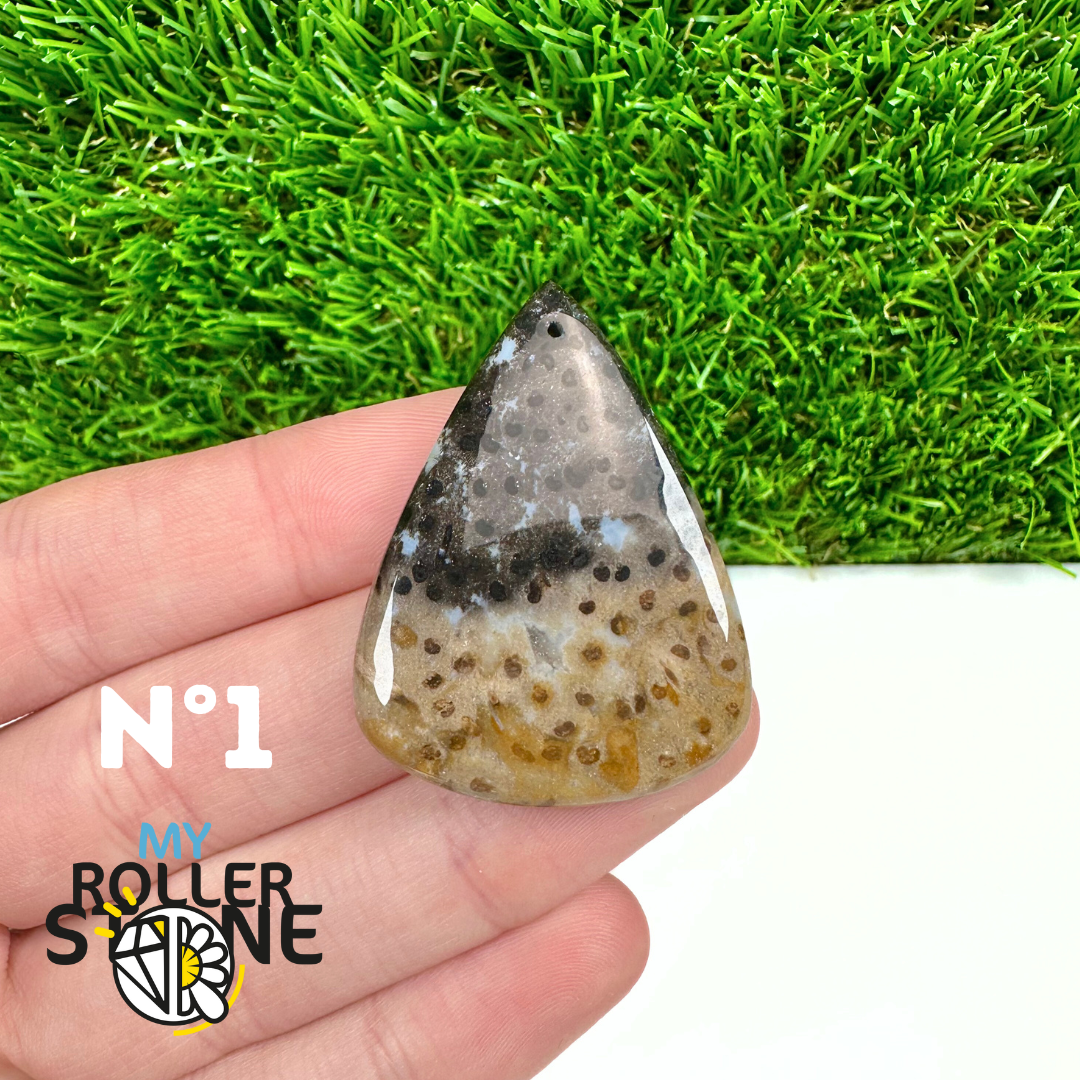 Pendentif Agate Racine de Palmier