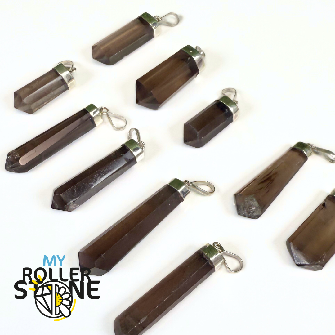 Pendentif Quartz fumé et Argent