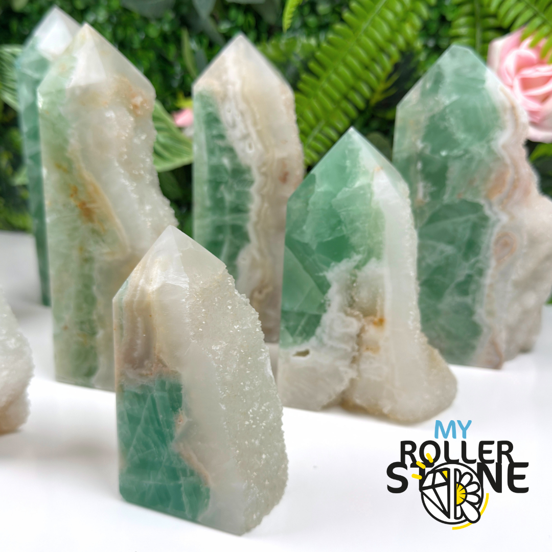 Pointe brute de Fluorite verte