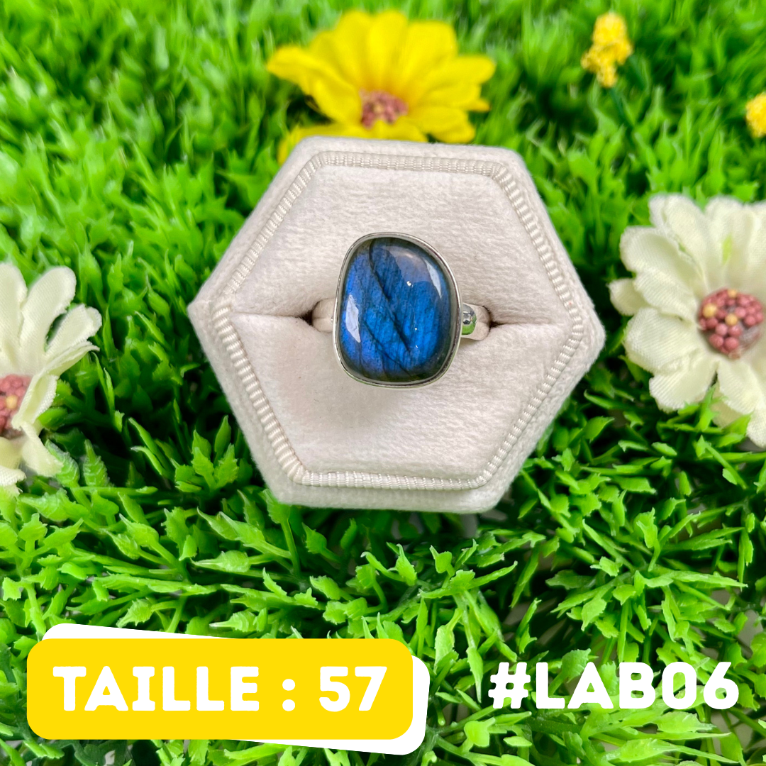 Bague Labradorite Bluefire #LAB06