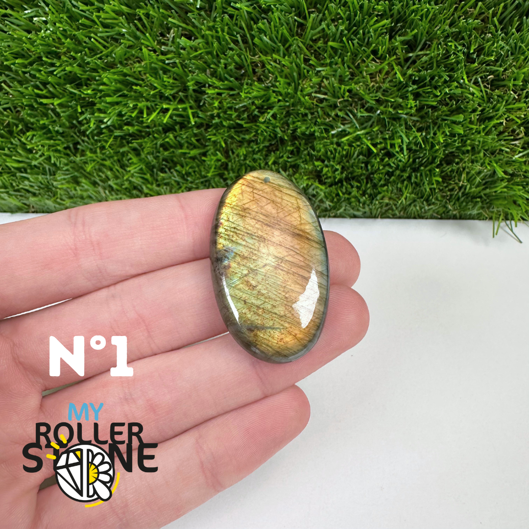 Pendentif Percé Labradorite Multi Fire 5A