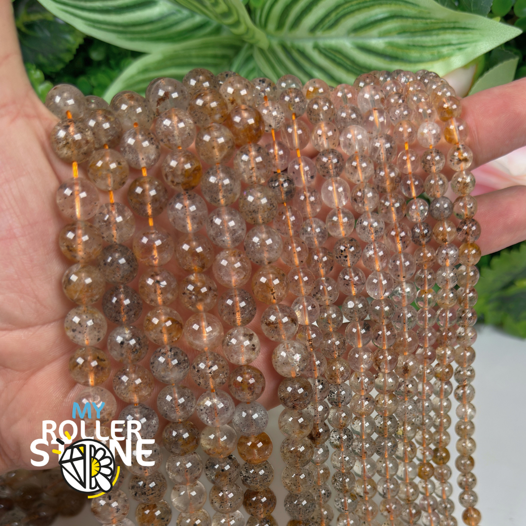 Perle Diamant Herkimer Jaune